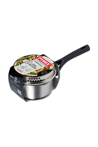 Casserole avec couvercle passoire en acier inoxydable Expert Touch - 16 cm