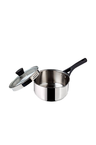 Casserole avec couvercle passoire en acier inoxydable Expert Touch - 20 cm