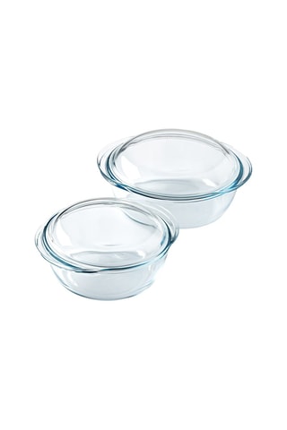 2 cocottes en verre borosilicate Essentials - 27 cm - 2,1 l