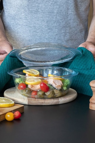 2 cocottes en verre borosilicate Essentials - 27 cm - 2,1 l