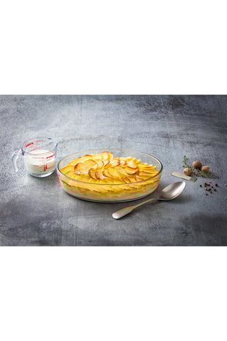 Plat à four ovale en verre borosilicate Essentials - 30 x 21 cm