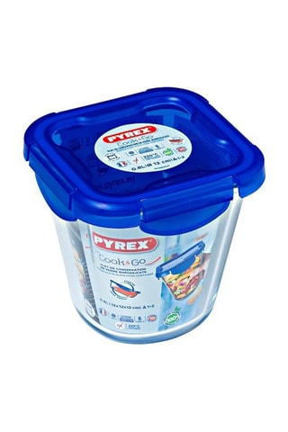 3 plats de conservation en verre borosilicate Cook & Go - 3 x 0,8 l