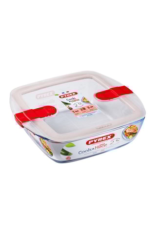 Plat de conservation carré en verre borosilicate Cook & Heat - 1 l