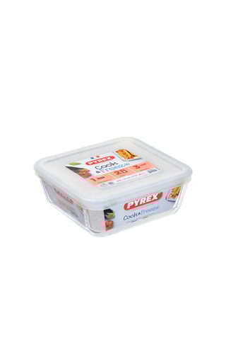 3 x Plat de conservation carré en verre borosilicate Cook & Freeze - 80 cl