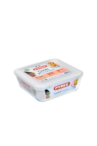 2 x Plat de conservation carré en verre borosilicate Cook & Freeze - 2 l