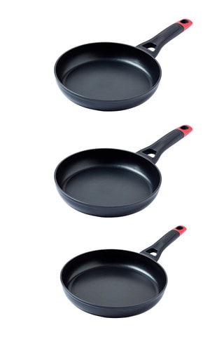 3 x Poêle Optima + - 20/24/28 cm