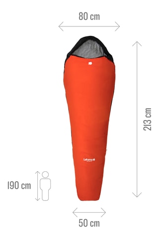 Vouwbare Slaapzak Active 10 - Oranje - 213 cm