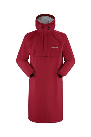 Poncho met Capuchon Niagara - Bordeauxrood