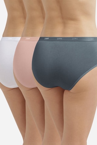 3 Hipsters Les Pockets EcoDIM - Donkergrijs, Roze en Wit