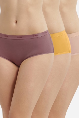 3 shortys Les Pockets EcoDIM - Jaune, rose et macaron - Dim