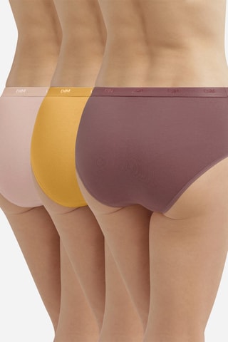 3 shortys Les Pockets EcoDIM - Jaune, rose et macaron - Dim