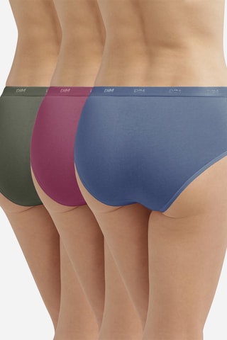 3 shortys Les Pockets EcoDIM - Bleu, rouge et vert - Dim