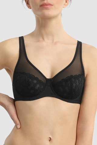 Beha Generous Broderie - Zwart 