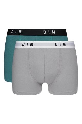 2 boxers Dim Original - Vert et gris - Dim