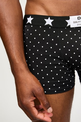 3 boxers Dim Vibes - Noir et orange - Dim