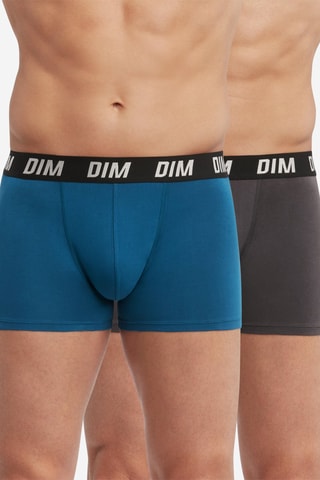 2 boxers Regul Activ - Bleu et parme - Dim