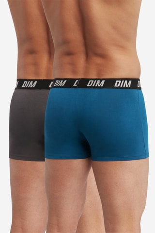 2 boxers Regul Activ - Bleu et parme - Dim