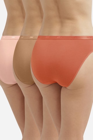 3 culottes Les Pockets EcoDIM - Spéculos, terracotta et orange - Dim