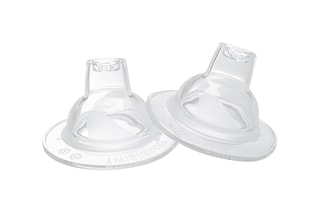 2 Silicone Spenen zonder BPA, BPS en BPF - gemiddelde doorstroming - Vanaf 4 Maanden