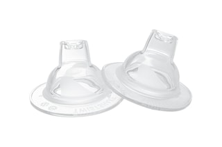 2 Silicone Spenen zonder BPA, BPS en BPF - gemiddelde doorstroming - Vanaf 4 Maanden
