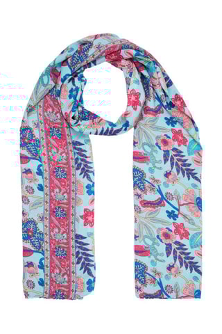 Foulard - Bleu et rose