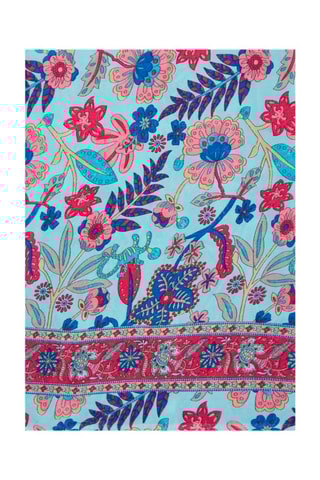 Foulard - Bleu et rose