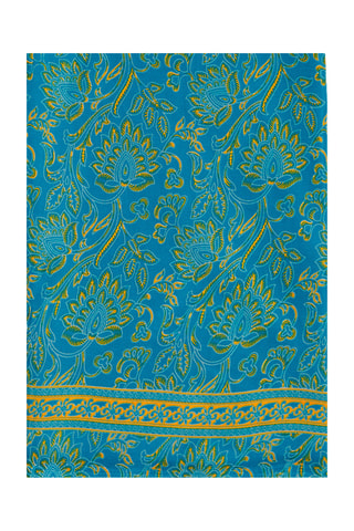 Foulard - Turquoise et jaune