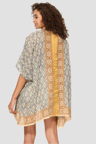 Kimono - Beige et gris