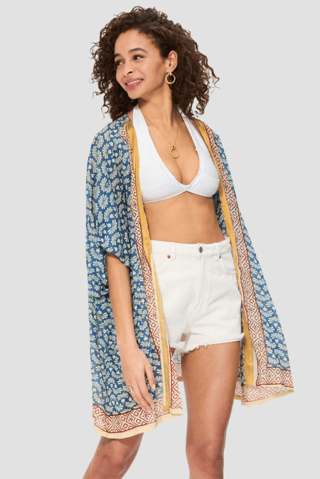 Kimono - Bleu foncé et bordeaux
