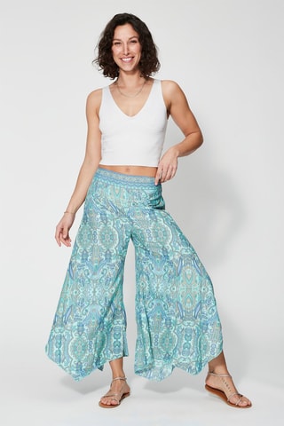 Pantalon - Vert et bleu 
