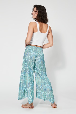 Pantalon - Vert et bleu 