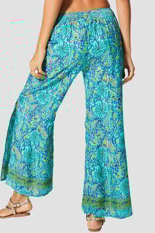 Pantalon palazzo - Bleu