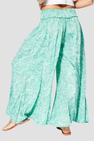 Pantalon palazzo - Vert