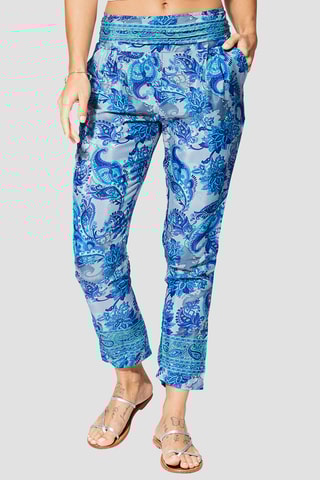 Pantalon - Gris et bleu