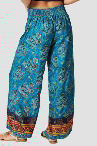 Pantalon palazzo - Bleu