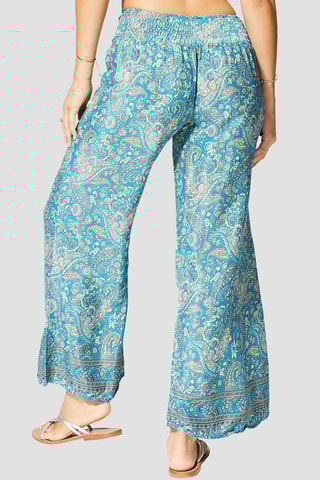 Pantalon palazzo - Turquoise