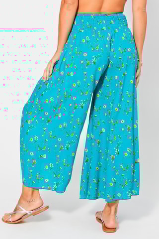 Pantalon palazzo - Turquoise