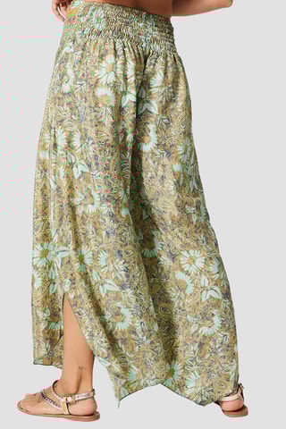 Pantalon palazzo - Vert