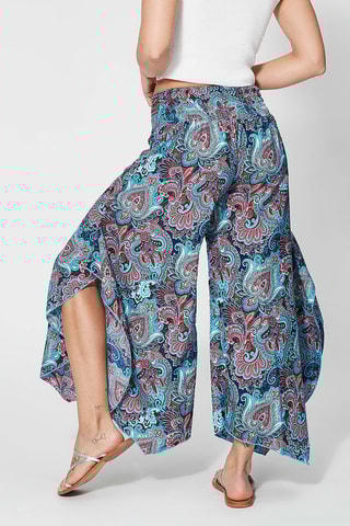 Pantalon palazzo 
Bleu