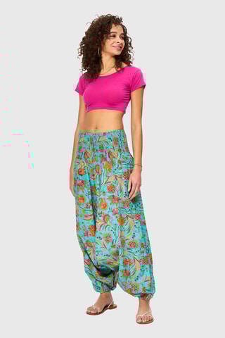 Sarouel 2 en 1 - Turquoise