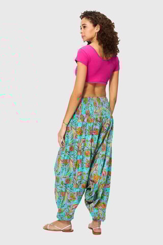 Sarouel 2 en 1 - Turquoise