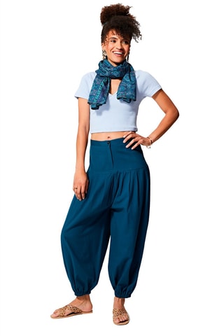 Pantalon ballon Bleu pétrole