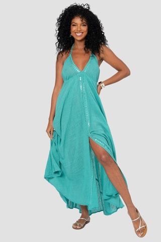 Robe longue - Turquoise