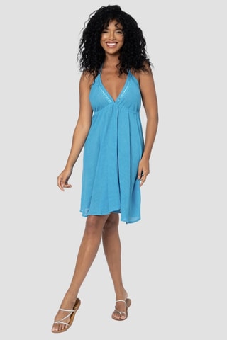 Robe courte - Bleu