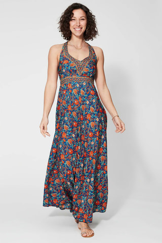 Robe longue - 
Bleu