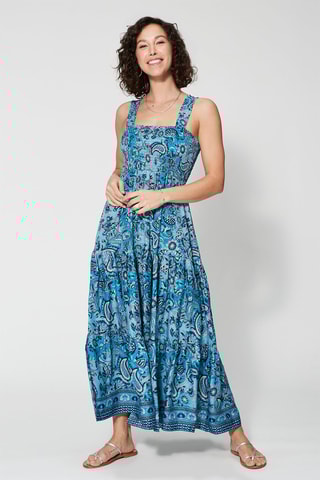 Robe longue - Bleu