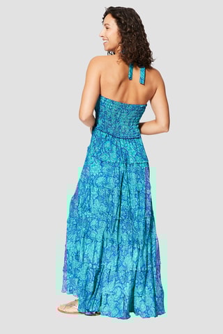 Robe longue - Bleu