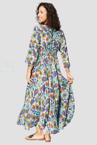 Robe longue - Bleu