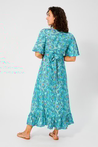 Robe portefeuille - Bleu