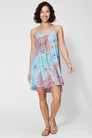 Robe courte - Bleu